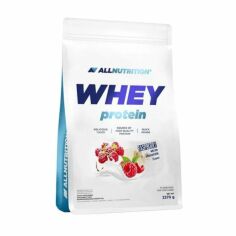 Акція на Дієтична добавка протеїн в порошку AllNutrition Whey Protein Білий шоколад-малина, 2.27 кг від Eva
