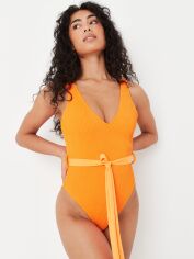 Акція на Суцільний купальник жіночий Missguided SW102239 38 Помаранчевий від Rozetka