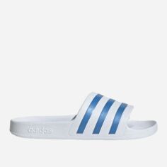 Акція на Жіночі шльопанці adidas Adilette Aqua HP6295 39 Білі з блакитним від Rozetka