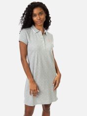 Акція на Сукня-футболка коротка літня жіноча U.S. Polo Assn 214981-ZH00A(HEATHER GRAY) XL Сіра від Rozetka