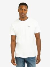 Акція на Футболка довга чоловіча U.S. Polo Assn 11A799-0400A XL Біла від Rozetka
