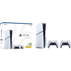Акция на Игровая консоль PlayStation 5 Slim (2 геймпада Dualsense) от MOYO