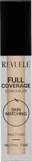 Акція на Рідкий консилер Revuele Full Coverage Liquid Concealer Neutral Tone 5 мл від Rozetka