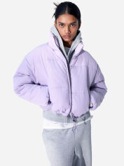 Акція на Куртка демісезонна коротка жіноча H&M 271161620_purple M Світло-фіолетова від Rozetka