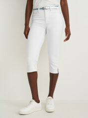 Акция на Капрі джинсові Skinny жіночі C&A GD-00075102 34 Білі от Rozetka