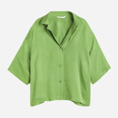 Акція на Блуза жіноча H&M 271131902_green S Світло-зелена від Rozetka
