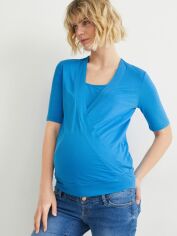 Акція на Блузка для вагітних та годуючих мам жіноча C&A GD-00075203 XS Синя від Rozetka