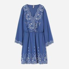 Акция на Плаття H&M XAZ166561JJTS 56 Блакитне з білим от Rozetka