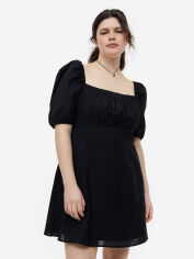 Акция на Плаття коротке літнє жіноче H&M XAZ443461OMNX 3XL Чорне от Rozetka