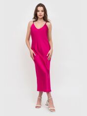 Акція на Плаття міді літнє жіноче Narodnyy Butik Кіра 167-030 44 Фуксія від Rozetka