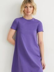 Акция на Сукня-футболка коротка літня жіноча C&A GD-00074828 L Фіолетова от Rozetka