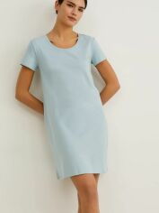 Акция на Сукня-футболка коротка літня жіноча C&A GD-00075267 XL Сіра з м'ятним от Rozetka