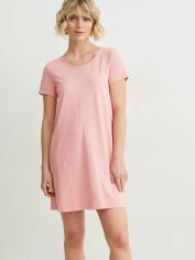 Акция на Сукня-футболка коротка літня жіноча C&A GD-00075268 L Рожева от Rozetka