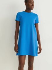 Акция на Сукня-футболка коротка літня жіноча C&A GD-00074823 L Синя от Rozetka