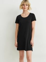 Акція на Сукня-футболка коротка літня жіноча C&A FL2167389-Black XL Чорна від Rozetka