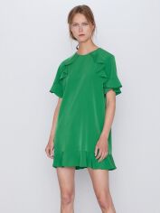 Акція на Плаття Zara XAZ245180TMTG XS Зелене від Rozetka
