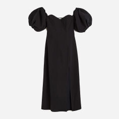 Акція на Плаття міді літнє жіноче H&M XAZ443525SHLE 50 Чорне від Rozetka