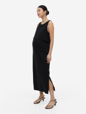 Акція на Плаття для вагітних і годуючих мам міді літнє H&M Mama XAZ443630YYZM L Чорне від Rozetka