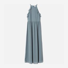 Акція на Плаття довге літнє жіноче H&M XAZ183409JHXE 38 Темно-блакитне від Rozetka
