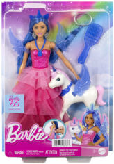 Акція на Кукла-аликорн Barbie Дримтопия Удивительный сапфир (HRR16) від Stylus