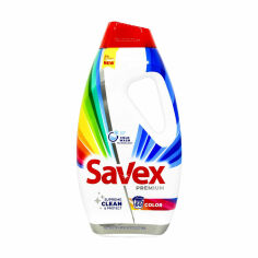Акція на Гель для прання Savex Premium Color, 60 циклів прання, 2.7 л від Eva
