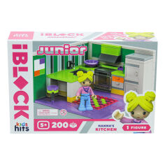 Акция на ​Конструктор IBLOCK Junior Kids hits Кухня Ханни (KH08/001/4) от Будинок іграшок