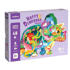 Акция на Фігурний пазл Mideer Щаслива долина динозаврів (MD3272) от Будинок іграшок