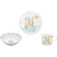 Акція на Набор посуды детский столовый 3 предмета Bunny Limited Edition C724 від Podushka