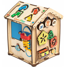 Акція на Бізіборд-куб GoodPlay будиночок "Розумник" 24х24х30 (B101) від Comfy UA