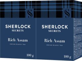 Акція на Упаковка чорного листового чаю Sherlock Secrets Rich Assam 100 г х 2 шт від Rozetka