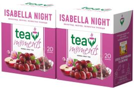 Акція на Набір ягідно-фруктового чаю Tea Moments Isabella Night зі смаком винограду 20 пірамідок х 2 шт від Rozetka