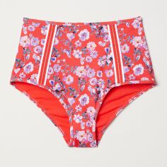 Акція на Нижня частина купальника жіноча H&M XAZ181079SCMA 40 Червона в кольорові візерунки від Rozetka