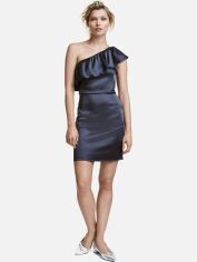 Акція на Сукня вечірня коротка літня жіноча H&M XAZ071767ZRDQ 46 Темно-синя від Rozetka