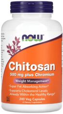 Акція на Now Foods Chitosan 500 mg plus Chromium 240 caps від Stylus