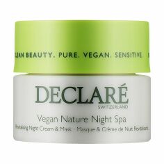 Акція на Нічний крем-маска для обличчя Declare Vegan Nature Night Spa Revitalising Night Cream & Mask, 50 мл від Eva
