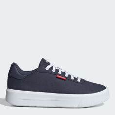 Акція на Жіночі кеди низькі Adidas Court Platform Cln GW6908 41.5 (7.5UK) 25.5 см Сині від Rozetka