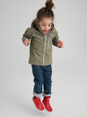 Акція на Дитяча демісезонна термо куртка для хлопчика Reima Vantti 5100009A-8920 86 см Темно-зелена від Rozetka