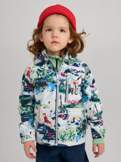 Акція на Дитяча демісезонна термо куртка для хлопчика Reima Vantti 5100009B-8683 86 см Зелена від Rozetka