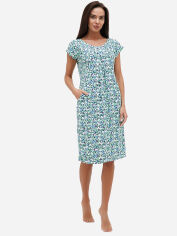 Акція на Домашня сукня жіноча великих розмірів з віскози Трикомир 40430068 Синя від Rozetka