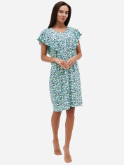 Акція на Домашня сукня жіноча великих розмірів з віскози Трикомир 40420521 Синя від Rozetka