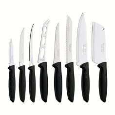 Акція на Набор ножей 8 предметов Plenus black Tramontina 23498/032 від Podushka