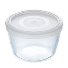 Акція на Форма стеклянная круглая с крышкой Pyrex Cook&amp;Freez 15х9см 1.1л 154P001/7644 від Podushka