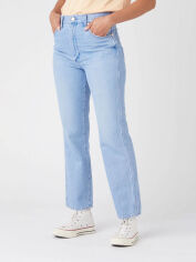 Акція на Джинси Кльош жіночі Wrangler W2H2PI420 28-32 Блакитні від Rozetka