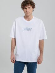 Акція на Футболка бавовняна довга чоловіча Mavi M0611704 XL Біла від Rozetka