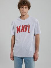 Акція на Футболка довга чоловіча Mavi M0611711 XL Сіра від Rozetka