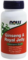 Акция на Now Foods Ginseng & Royal Jelly 90 veg caps (Женьшень + маточное молочко) от Stylus