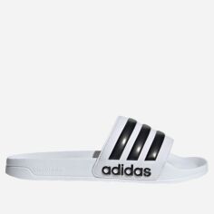 Акція на Чоловічі шльопанці Adidas Adilette Shower GZ5921 40.5 Білі з чорним від Rozetka