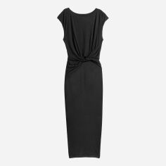 Акція на Сукня-футболка міді літня жіноча H&M XAZ023884CMGT 42 Чорна від Rozetka