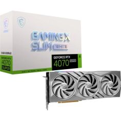 Акція на Видеокарта MSI GeForce RTX 4070 SUPER 12GB GDDR6X GAMING X SLIM WHITE (912-V513-656) від MOYO