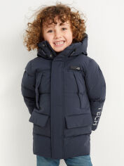 Акція на Дитяча зимова стьобана куртка для хлопчика C&A GD-00074281 110 см Темно-синя від Rozetka
